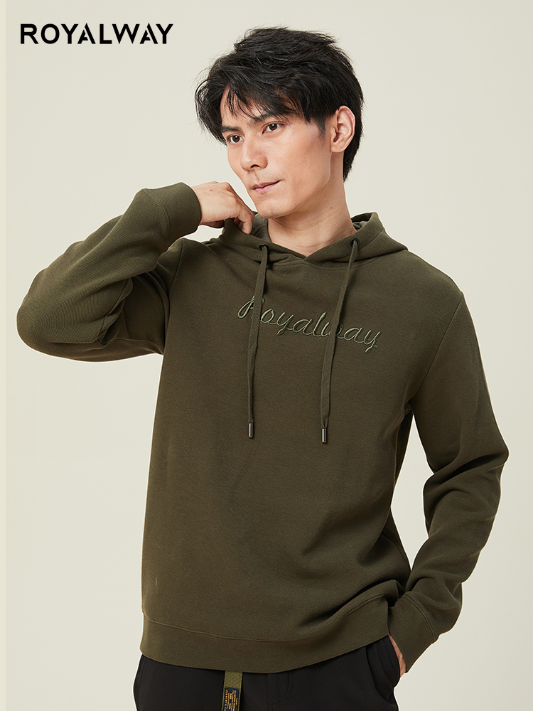 トレーナー　メンズ トレーナー　メンズ シンプル刺繍フーディートレーナー