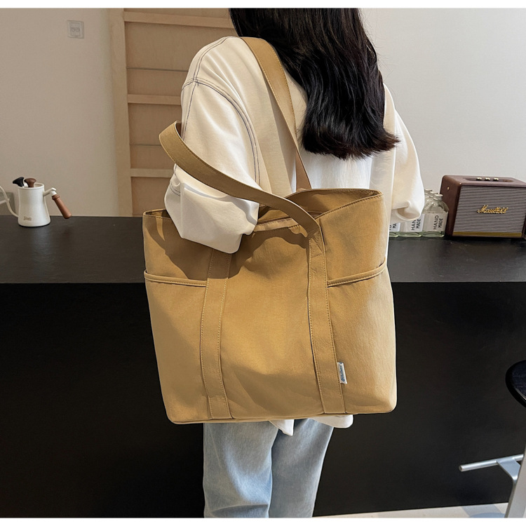 キャンバストート シンプル大容量キャンバストート