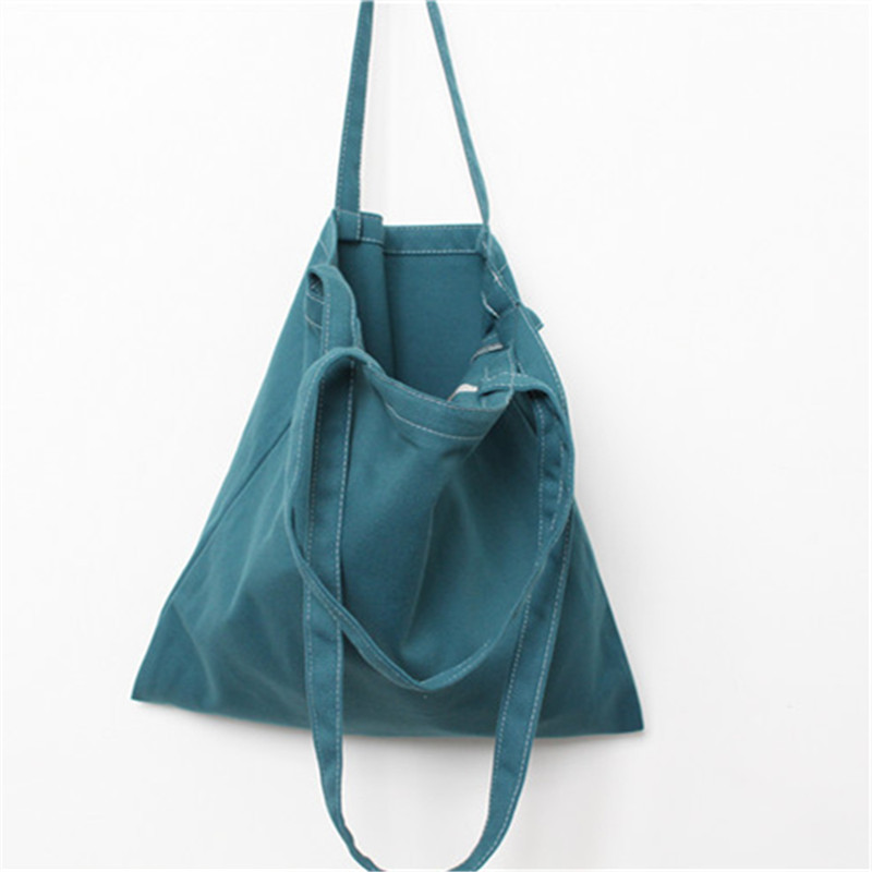 キャンバストート通勤通学対応軽量大容量 無地トートバッグ　　