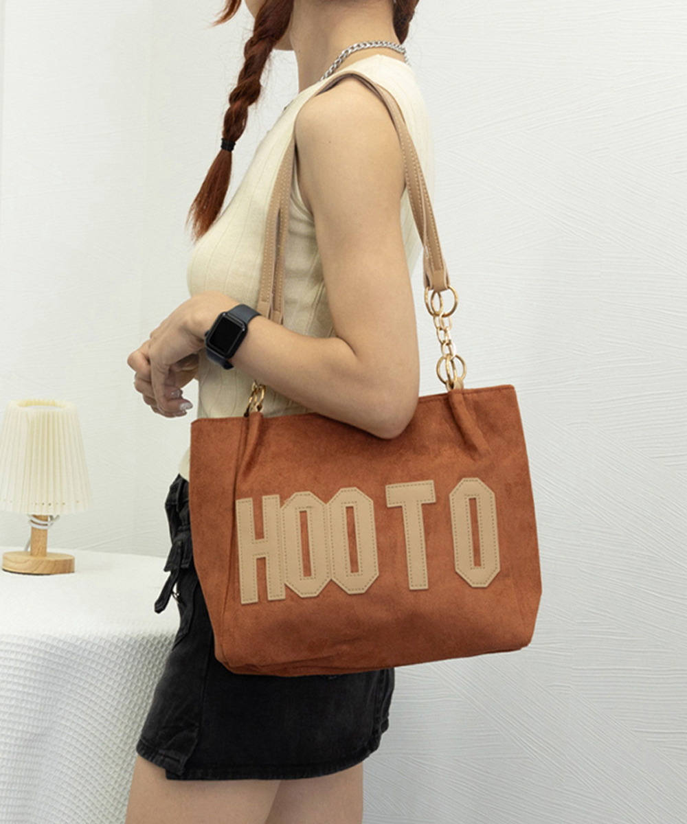 文字ロゴキャンバストートバッグ 肩掛け