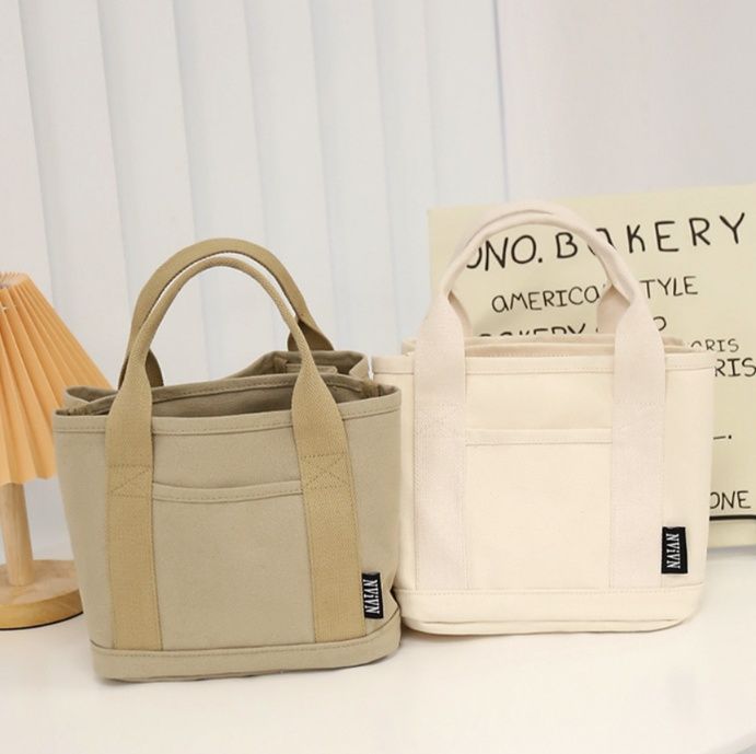 キャンバストート シンプル収納ミニトート