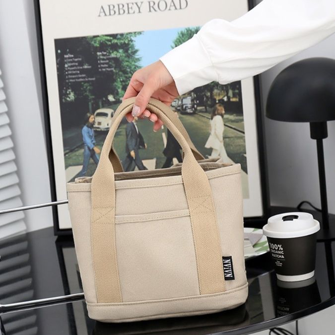 キャンバストート シンプル収納ミニトート