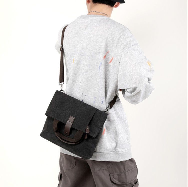 キャンバストート フラップ留め2WAY機能性バッグ