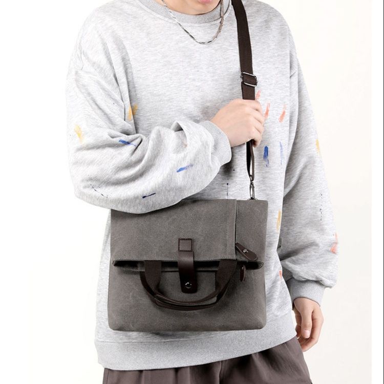キャンバストート フラップ留め2WAY機能性バッグ