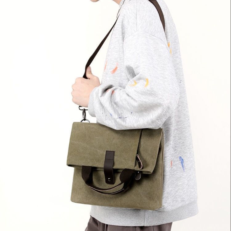キャンバストート フラップ留め2WAY機能性バッグ
