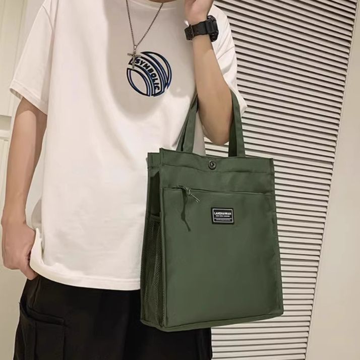 キャンバストート スクエアフォルム シンプルトート