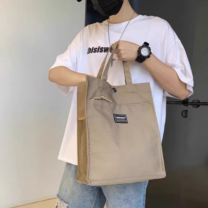 キャンバストート スクエアフォルム シンプルトート