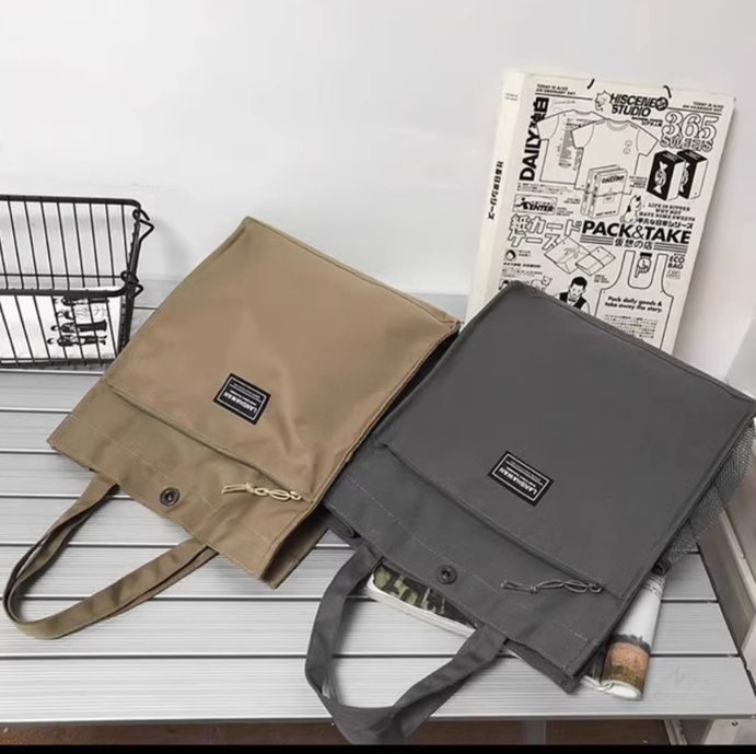 キャンバストート スクエアフォルム シンプルトート