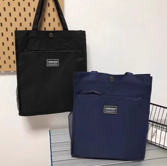 キャンバストート スクエアフォルム シンプルトート