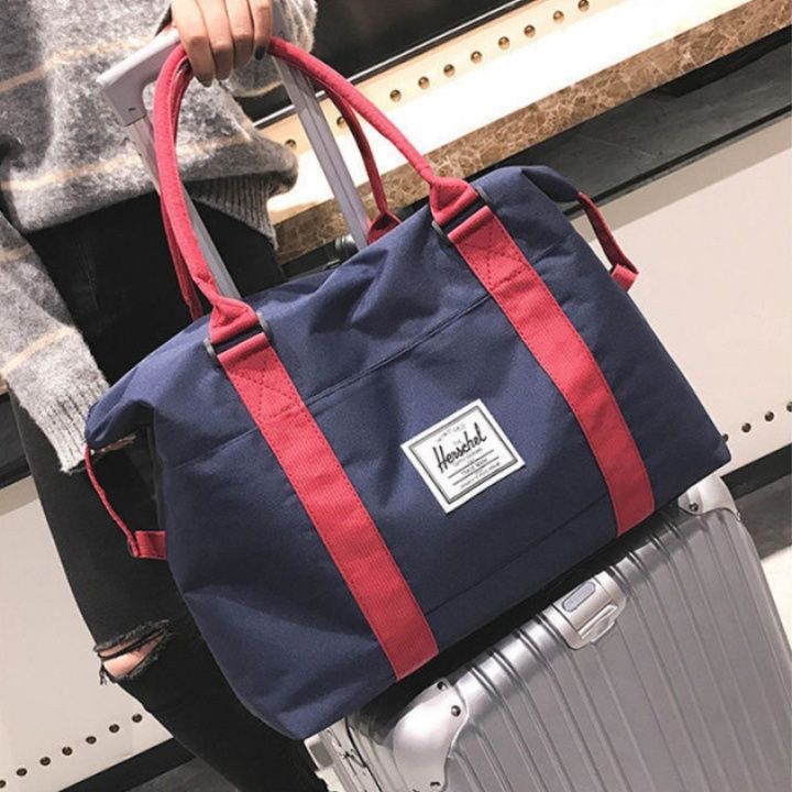 キャンバストート 旅のお供 トラベルボストンバッグ