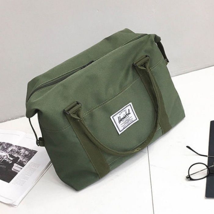 キャンバストート 旅のお供 トラベルボストンバッグ