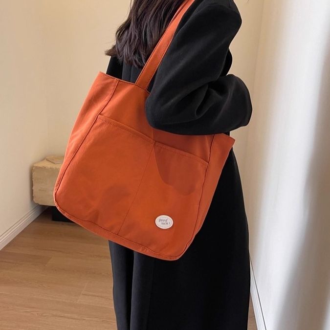 キャンバストート シンプル大容量キャンバス肩掛け鞄