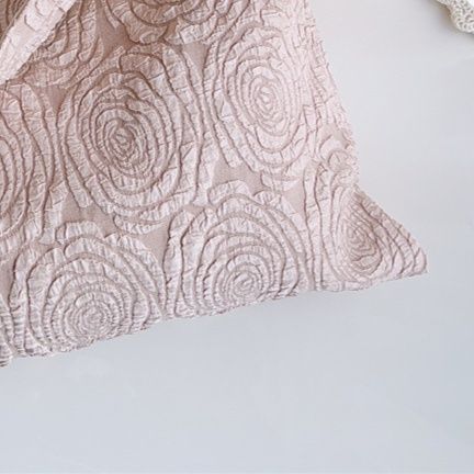 薔薇柄キャンバストート肩掛け斜めがけバッグ