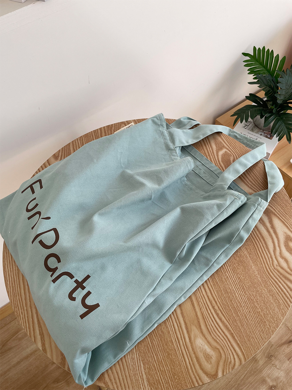 キャンバストート ショルダー エコバッグ 文字ロゴ サブバッグ