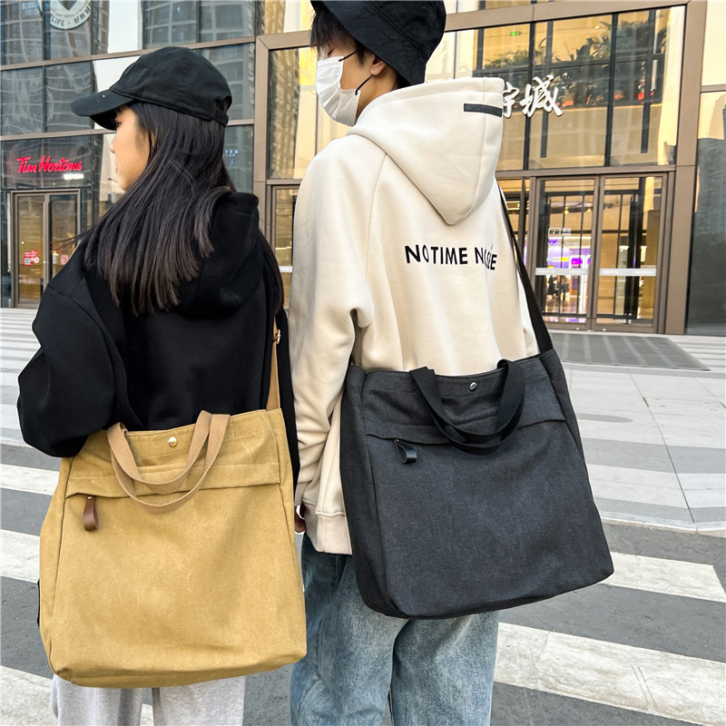 キャンバストート 日常の相棒 マルチポケット帆布トート