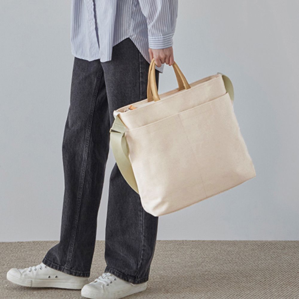 キャンバストート 大容量 三通り 男女兼用 手提げかばん