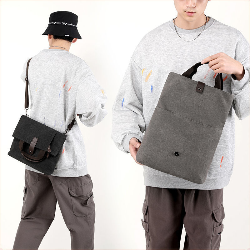 キャンバストート フラップ留め2WAY機能性バッグ