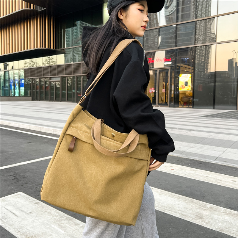 キャンバストート 日常の相棒 マルチポケット帆布トート