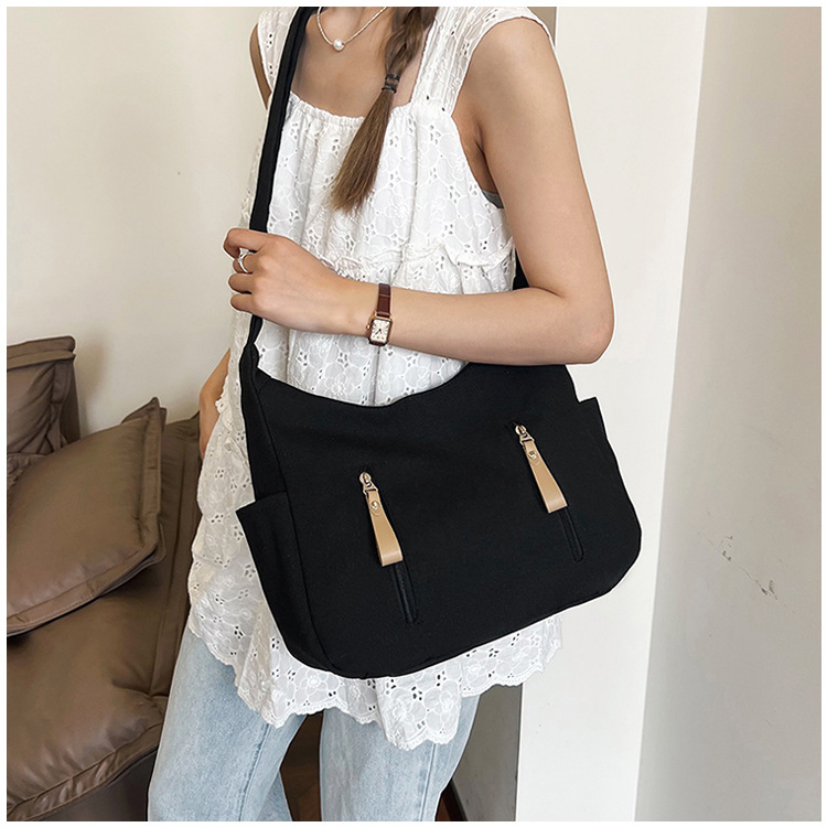 キャンバストート 大容量帆布ショルダートートバッグ