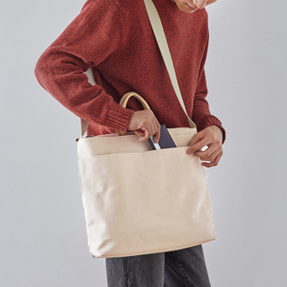 キャンバストート 大容量 三通り 男女兼用 手提げかばん