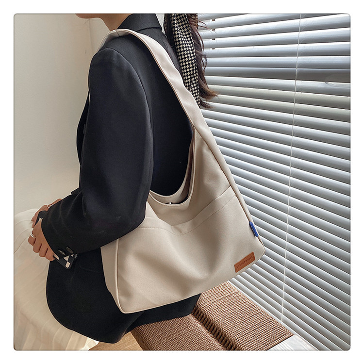 帆布キャンバストートバッグ 大容量 肩掛けショルダー