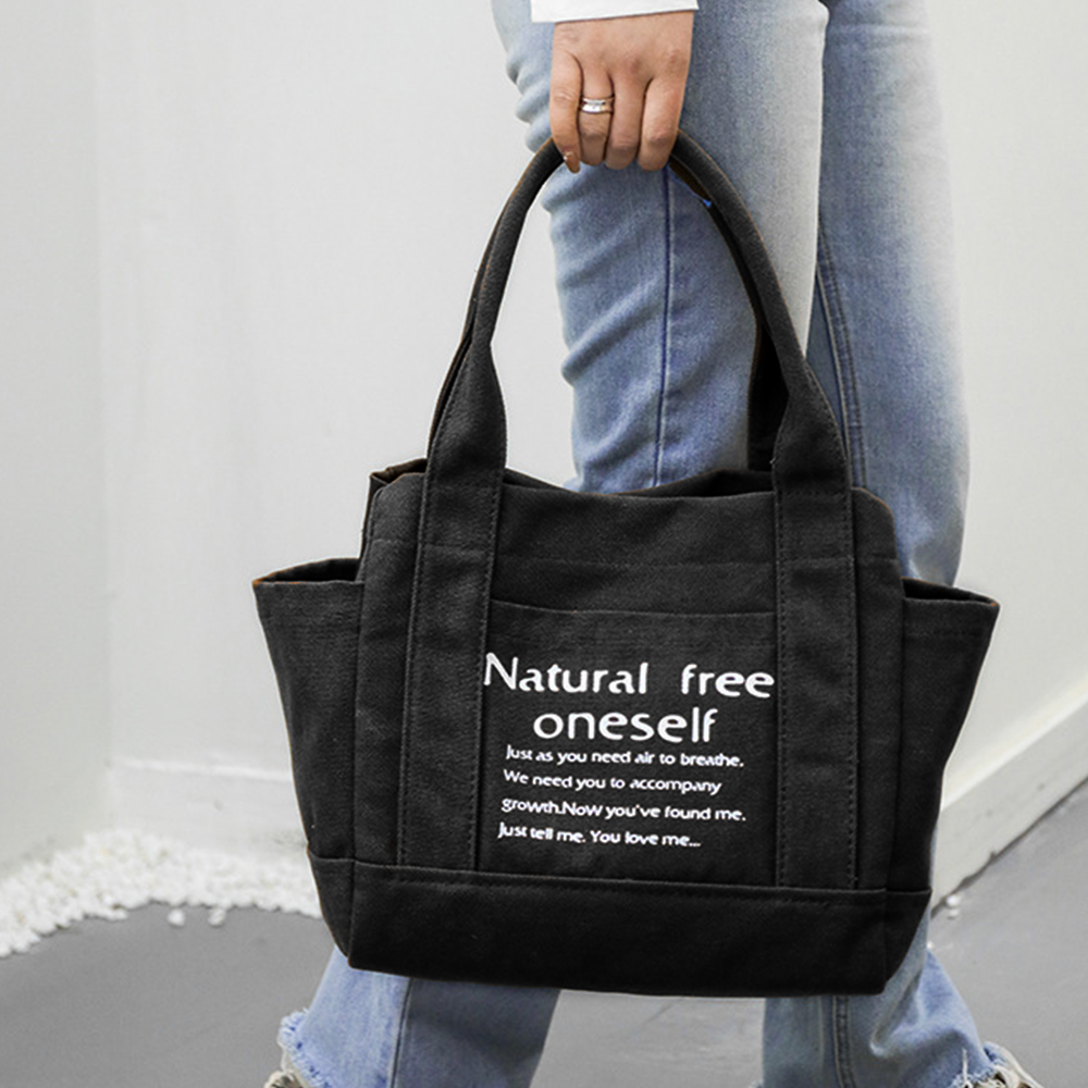 キャンバストート 帆布トートバッグ レディース 4色展開 韓国風