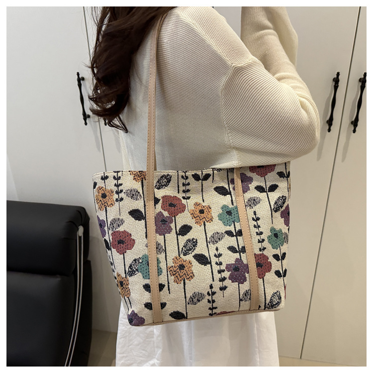 キャンバストート 花園の彩り ミニトート