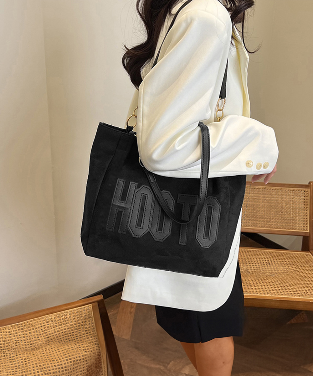 文字ロゴキャンバストートバッグ 肩掛け