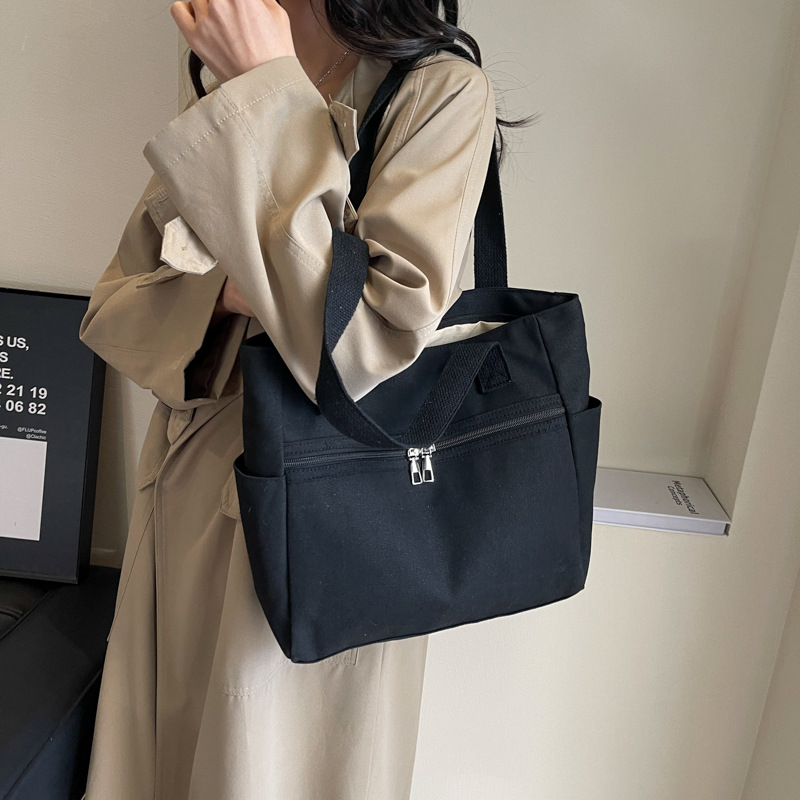 キャンバストート 大容量帆布トートバッグ レディース肩掛け多機能