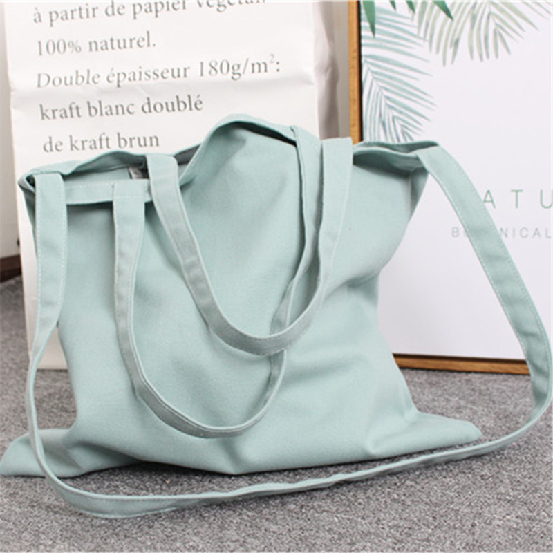 キャンバストート通勤通学対応軽量大容量 無地トートバッグ　　