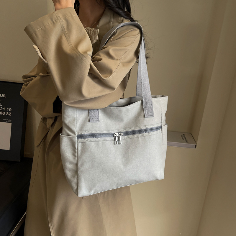 キャンバストート 大容量帆布トートバッグ レディース肩掛け多機能