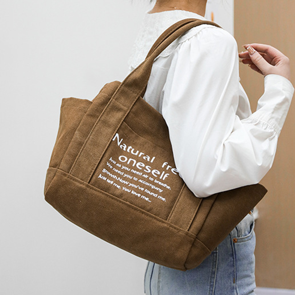 キャンバストート 帆布トートバッグ レディース 4色展開 韓国風