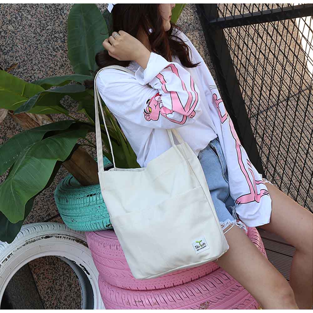 キャンバストート大容量肩掛けバッグ