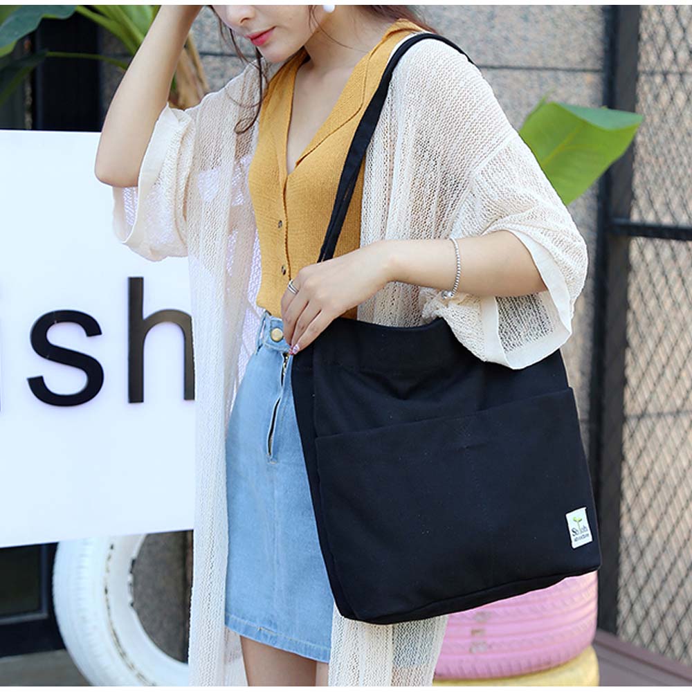 キャンバストート大容量肩掛けバッグ