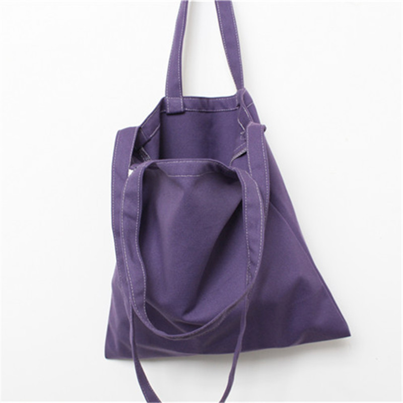 キャンバストート通勤通学対応軽量大容量 無地トートバッグ　　