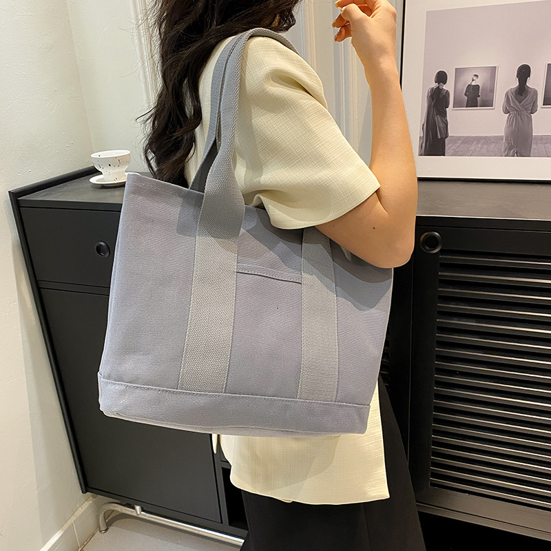 キャンバストート レディース帆布ショルダートートバッグ