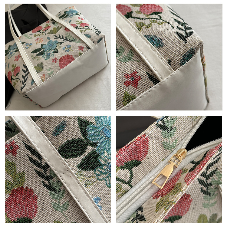 キャンバストート 花園の彩り ミニトート