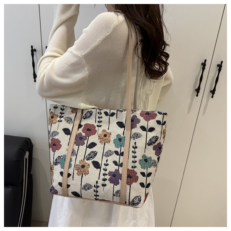 キャンバストート 花園の彩り ミニトート
