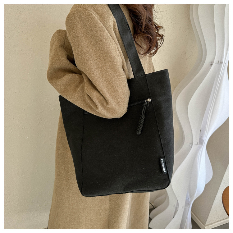 2024新作 大容量キャンバストートバッグ 肩掛け帆布