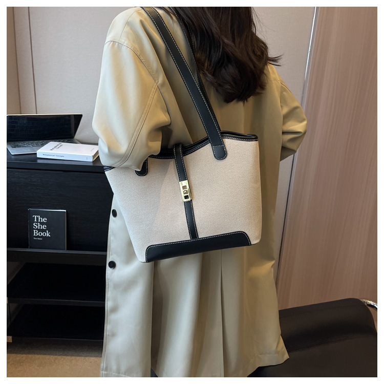 キャンバストート 配色切替デザインキャンバストート