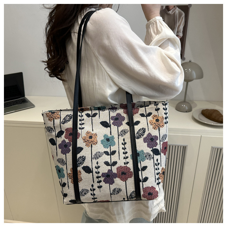 キャンバストート 花園の彩り ミニトート