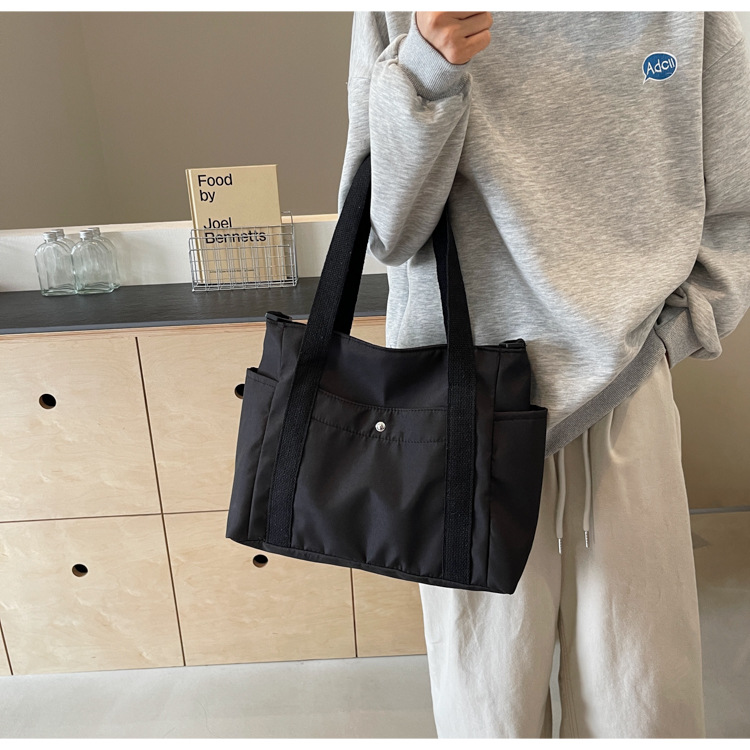 大容量キャンバストートバッグ ショルダー対応 帆布素材