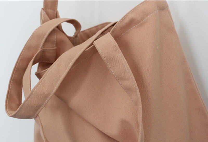 キャンバストート通勤通学対応軽量大容量 無地トートバッグ　　