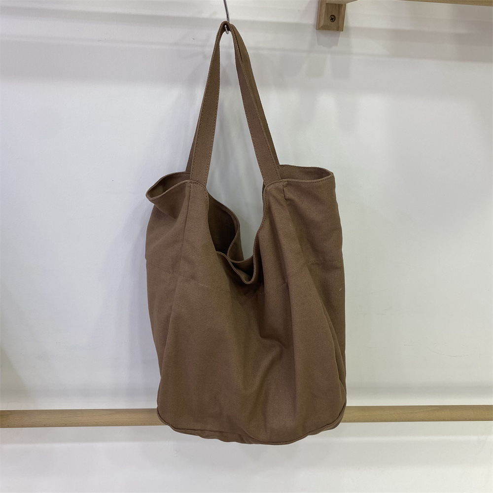 キャンバストート 大容量たっぷり収納できる柔らか素材の肩掛け鞄