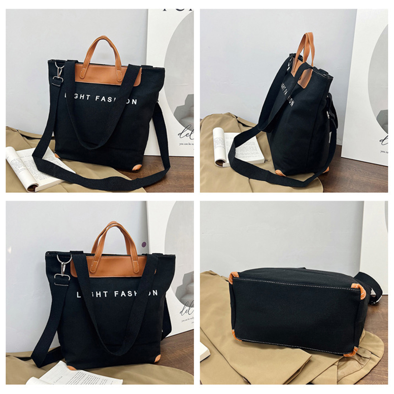 帆布大容量キャンバストート ショルダー兼用バッグ