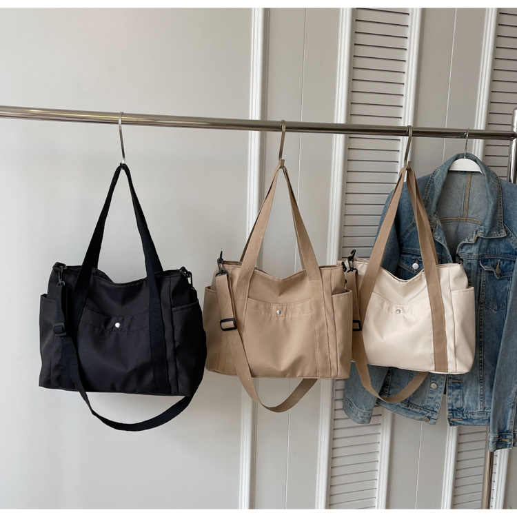 大容量キャンバストートバッグ ショルダー対応 帆布素材