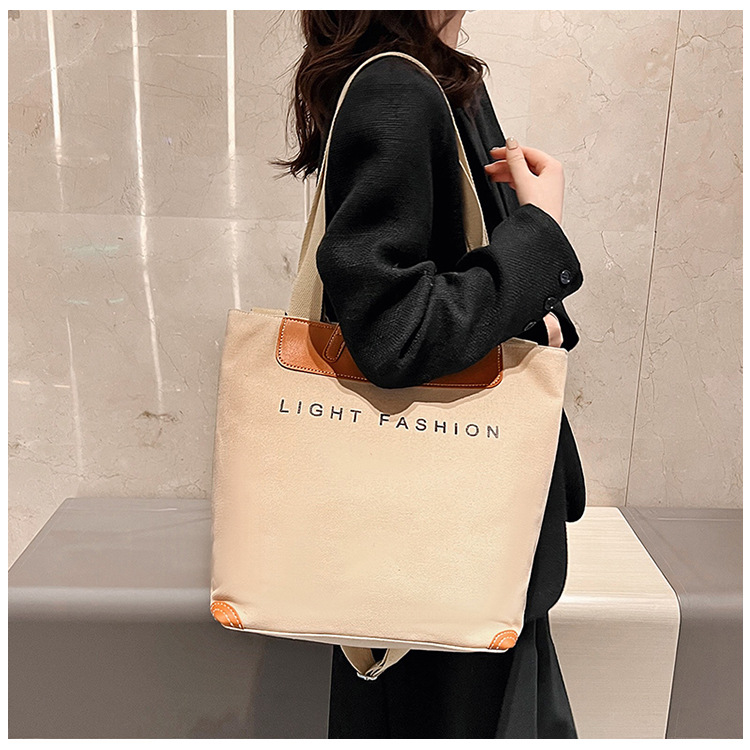 大容量キャンバストート ショルダーバッグ 肩掛け対応 帆布素材