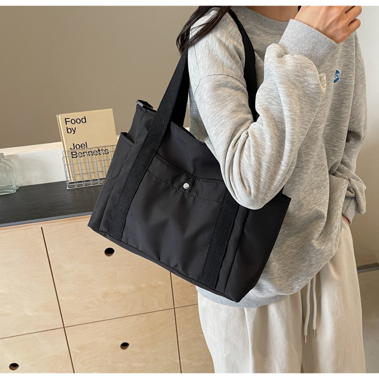 大容量キャンバストートバッグ ショルダー対応 帆布素材