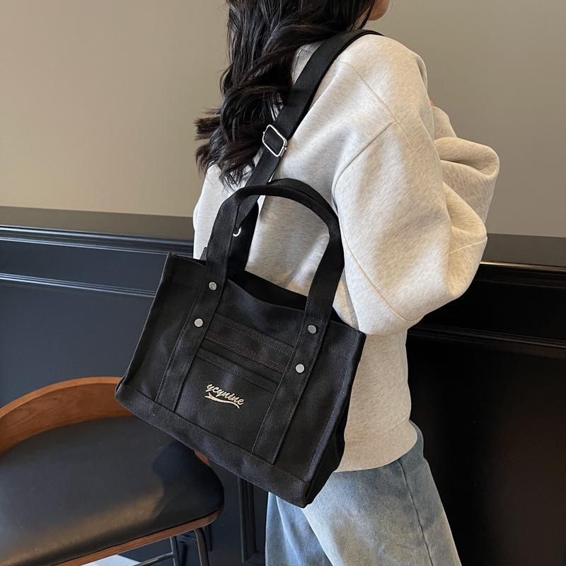 キャンバストート コンパクト スタイリッシュ トート