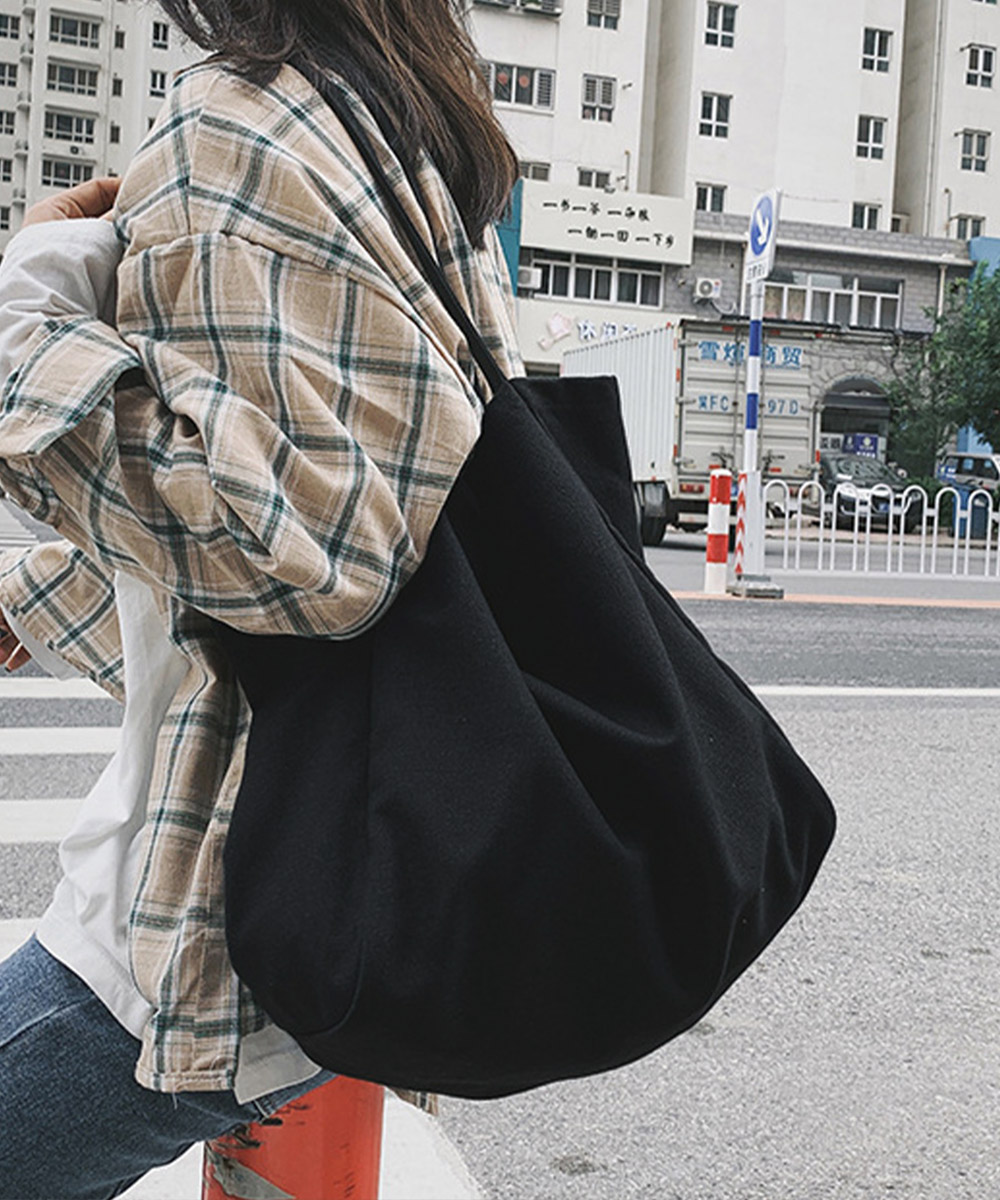 大容量キャンバストートバッグ 帆布製 通勤通学鞄